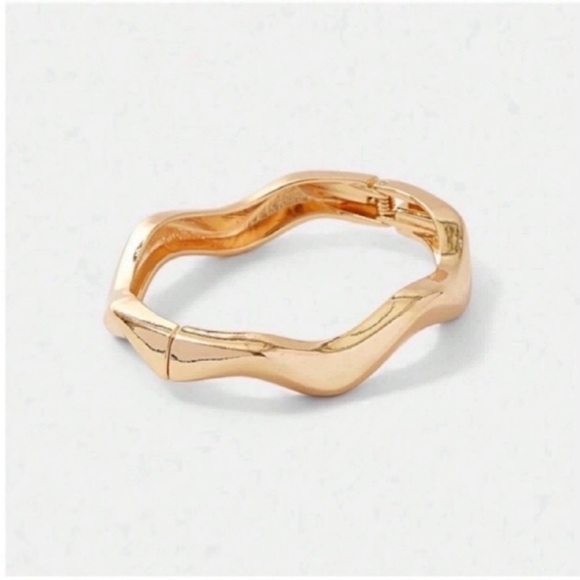 Anthropologie Jewelry - New! Anthropologie Gold Wave Cuff Bracelet NWOT